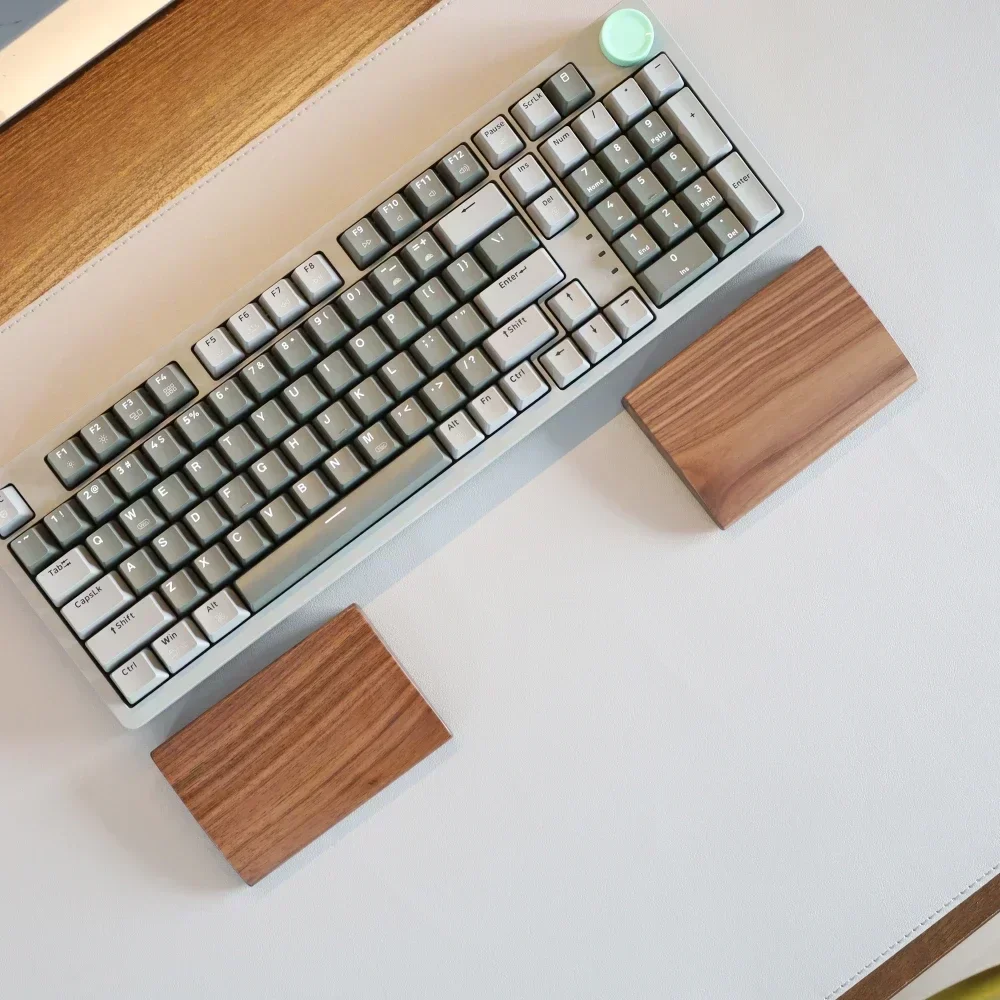 Wrist Rest Wood - Keyboard Mekanikal pergelangan tangan kayu padat,