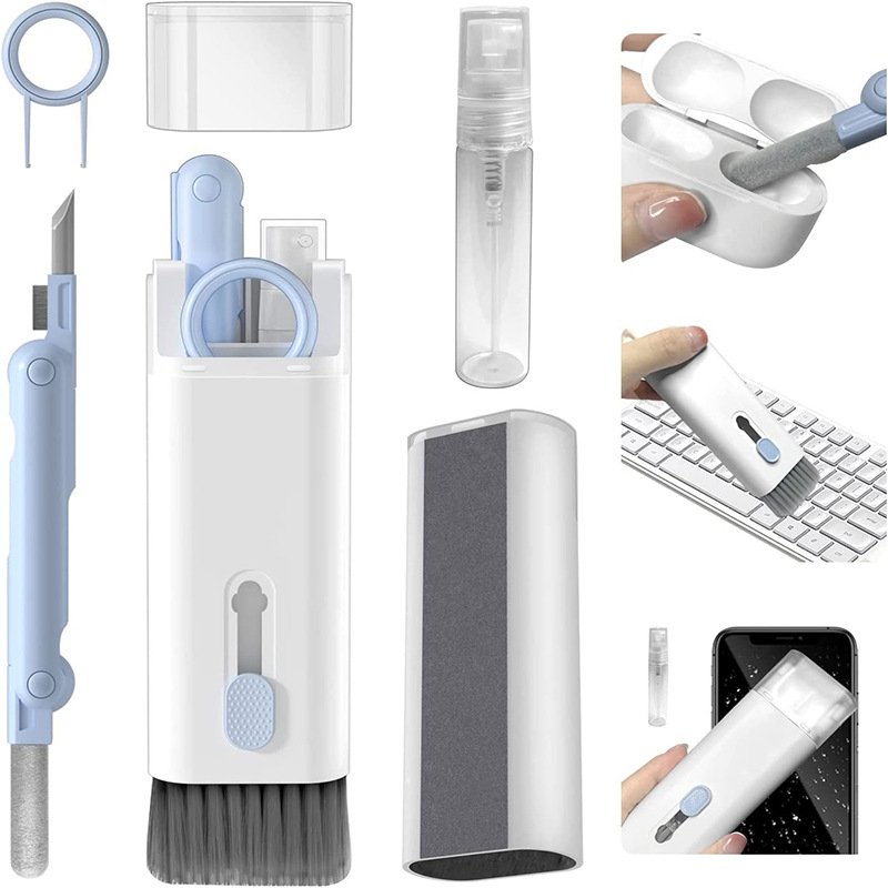 Keycap Puller Ring - Kit sikat pembersih Keyboard komputer 7-in-1,