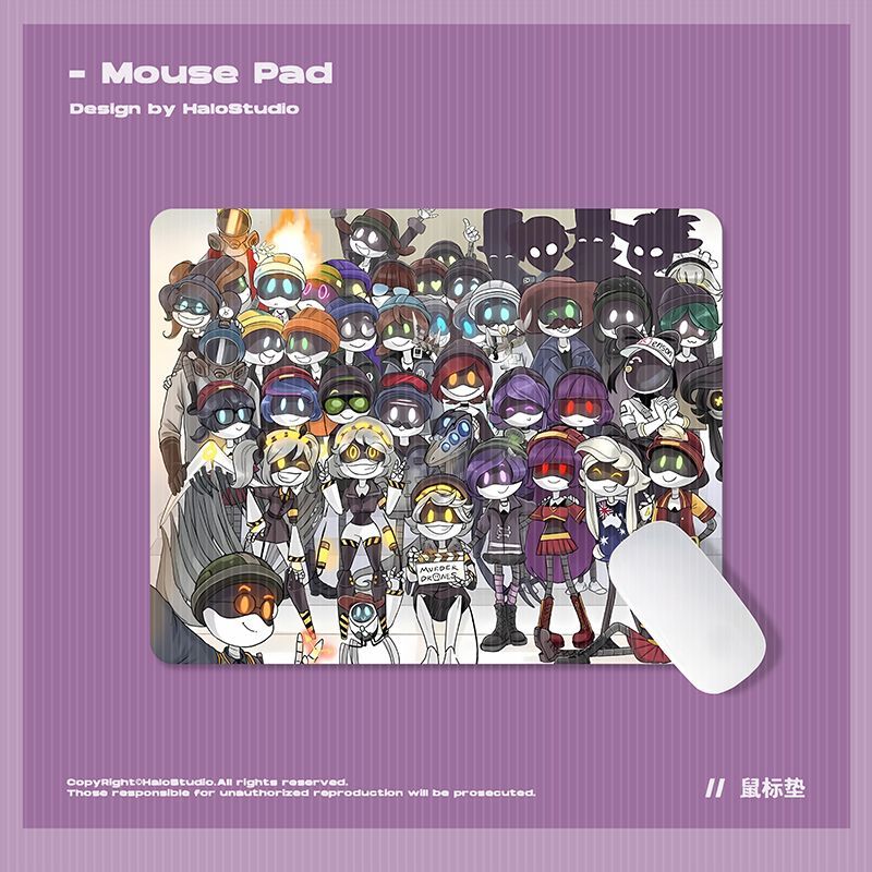 Gaming Keyboard And Mouse Pad - Alas Mouse Anime Murder Drones Merch,