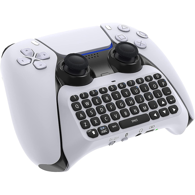 Gaming Keyboard Bluetooth - Untuk pengontrol PS5, Bluetooth 3.0 Chatpad