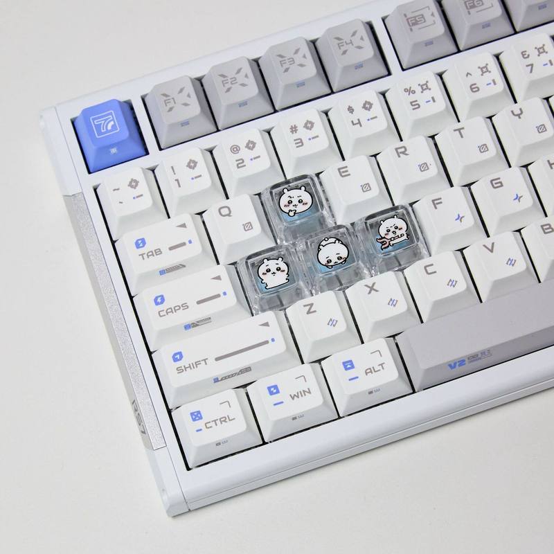 Gaming Keyboard Best - Chiikawa 4 Buah Keycap Transparan Buatan