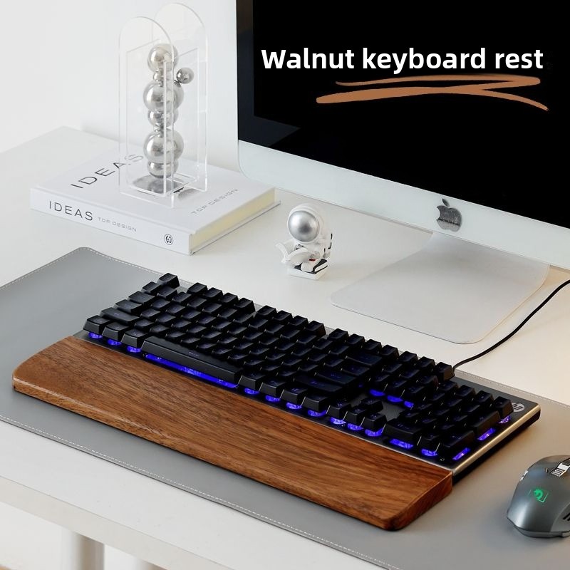 Wrist Rest Wood - Alas Mouse Penyangga Pergelangan Tangan Keyboard