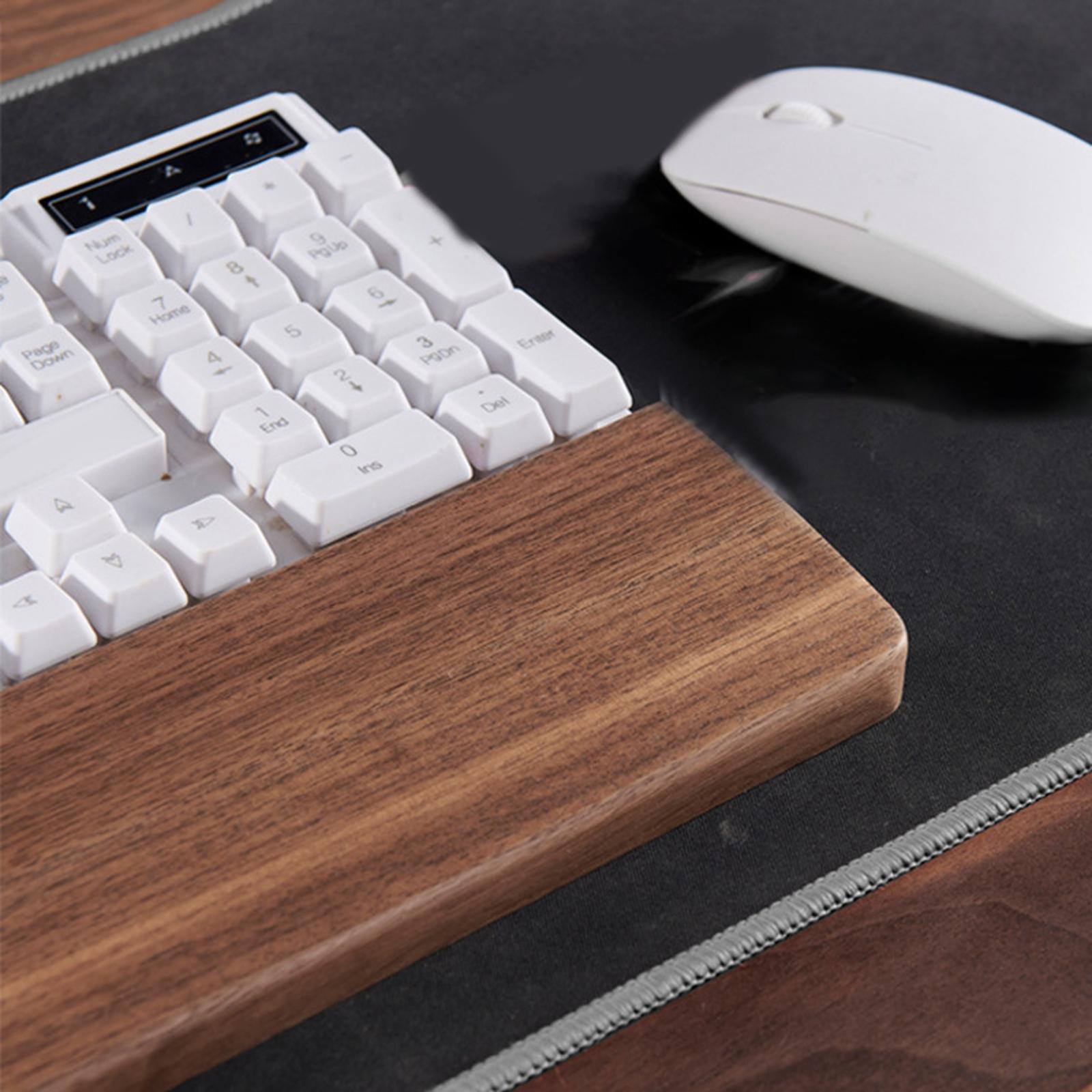 Wrist Rest Wood - Penyangga Pergelangan Tangan Keyboard Kayu, Pelindung