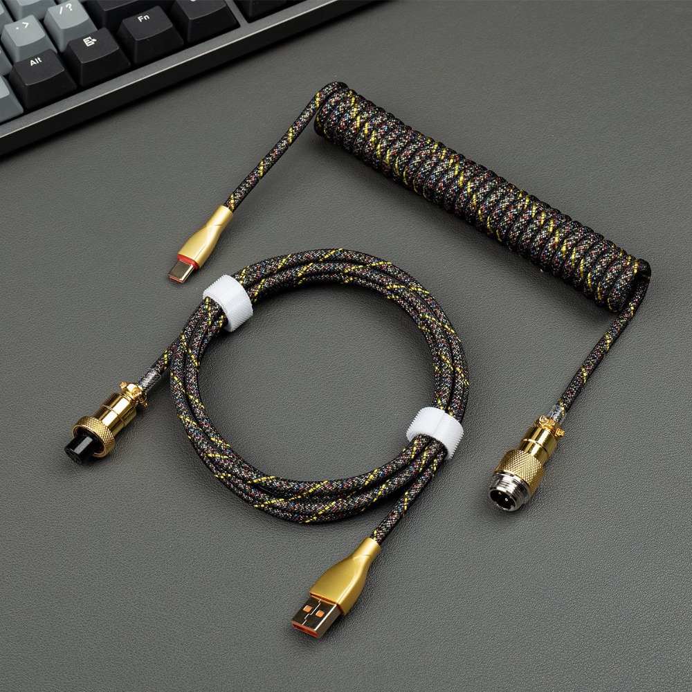Gaming Keyboard Magnetic Switches - Kabel Aviator Berlapis Emas USB C