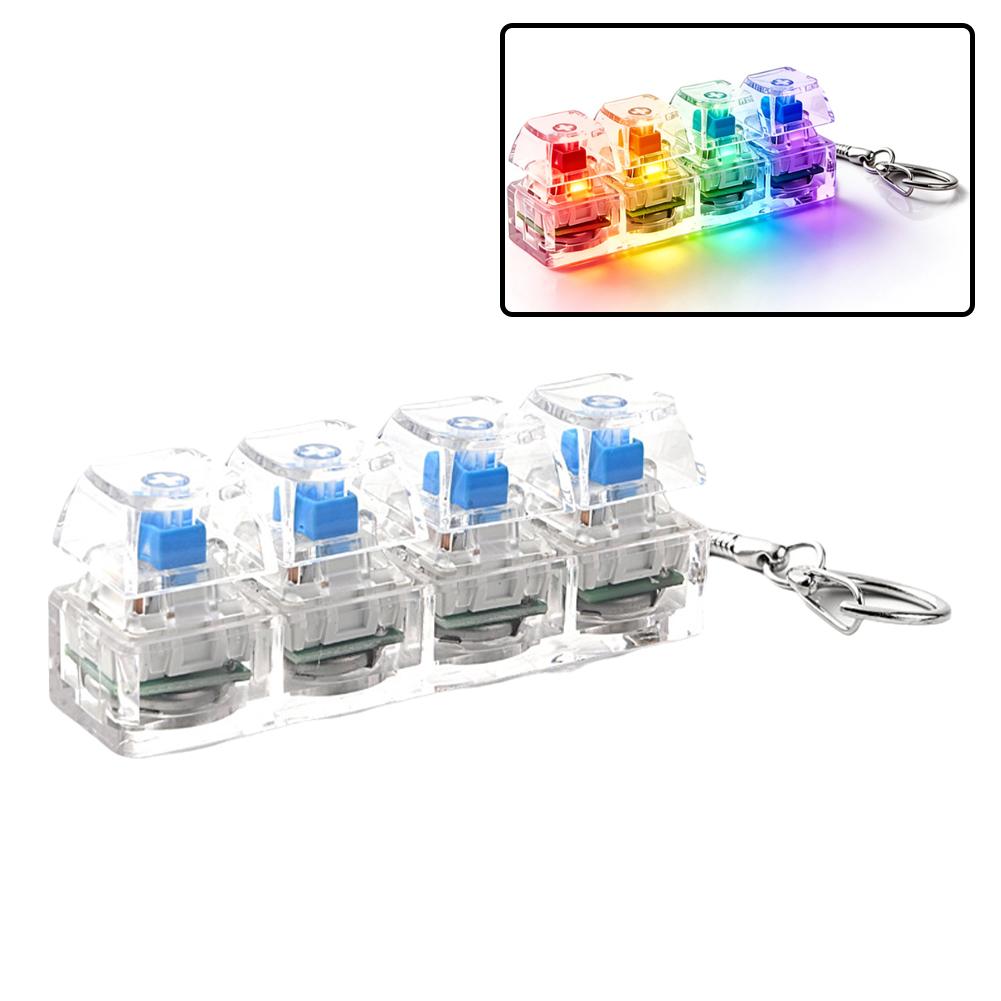 Mechanical Switch Tester - Gantungan Kunci LED Menyala, Penguji Tombol