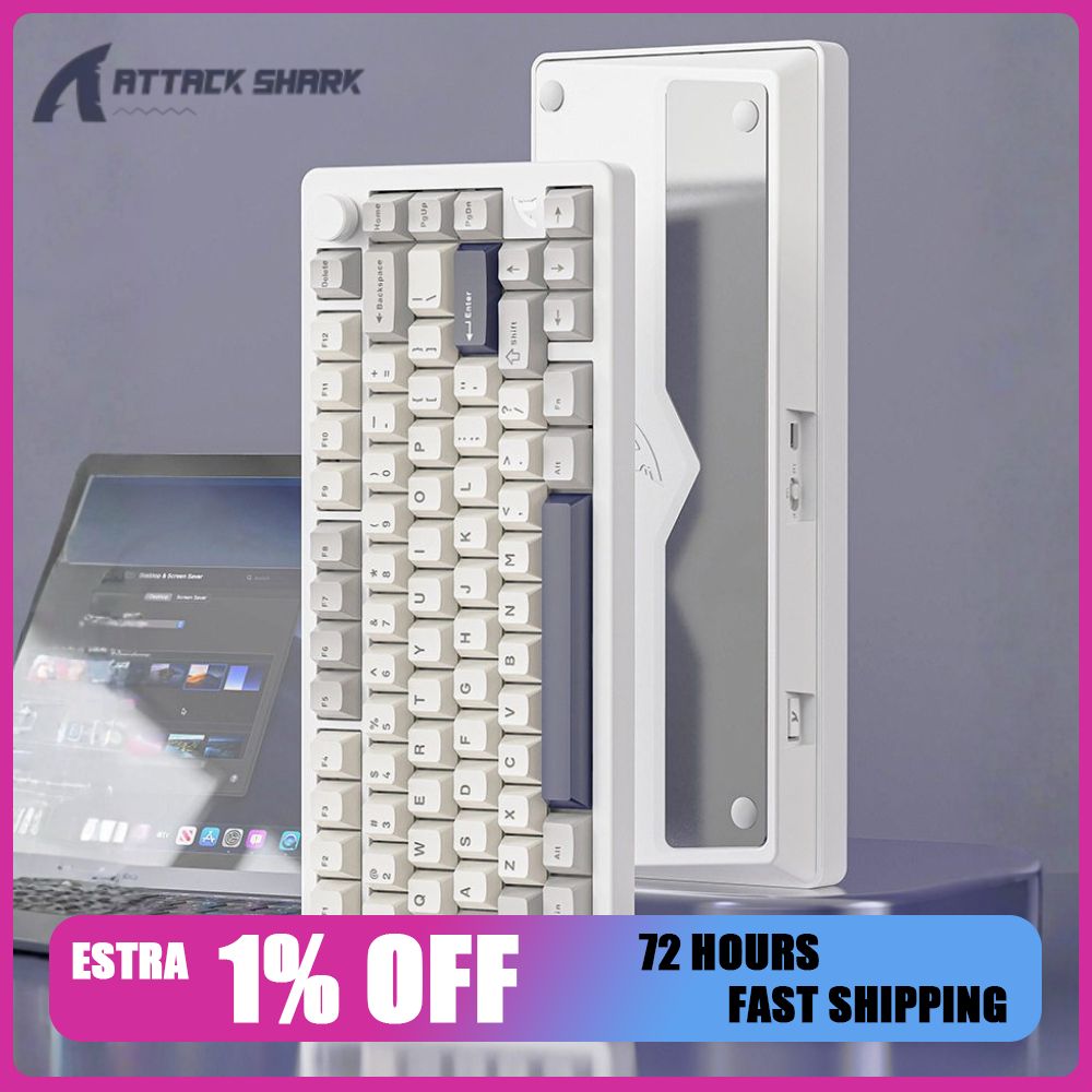 Keyboard Mekanik Attack Shark  - Hot Swap Pcb ulasan dan harga