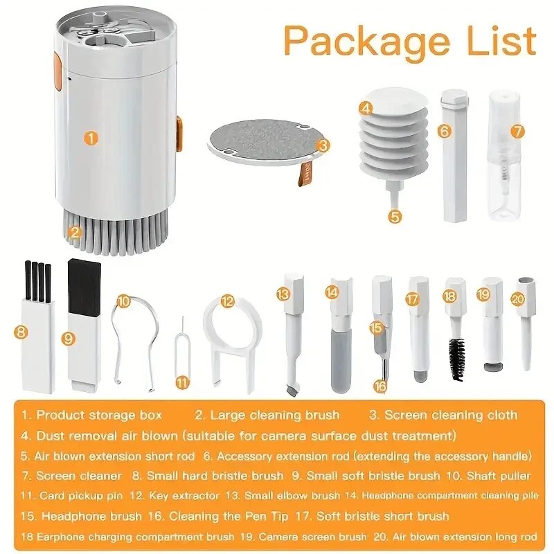 Kit Pembersih 20-In-1 Sikat Pe - Keycap Puller Ring ulasan dan harga
