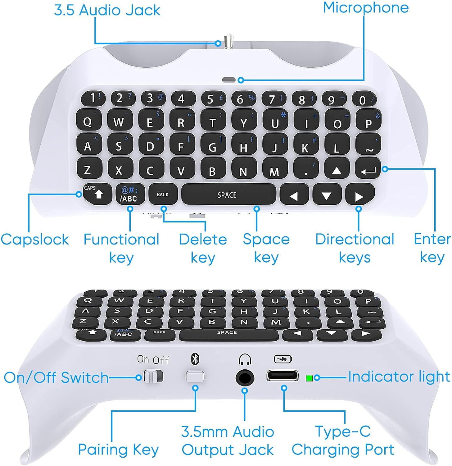 Untuk pengontrol PS5, Bluetoot - Gaming Keyboard Bluetooth ulasan dan harga
