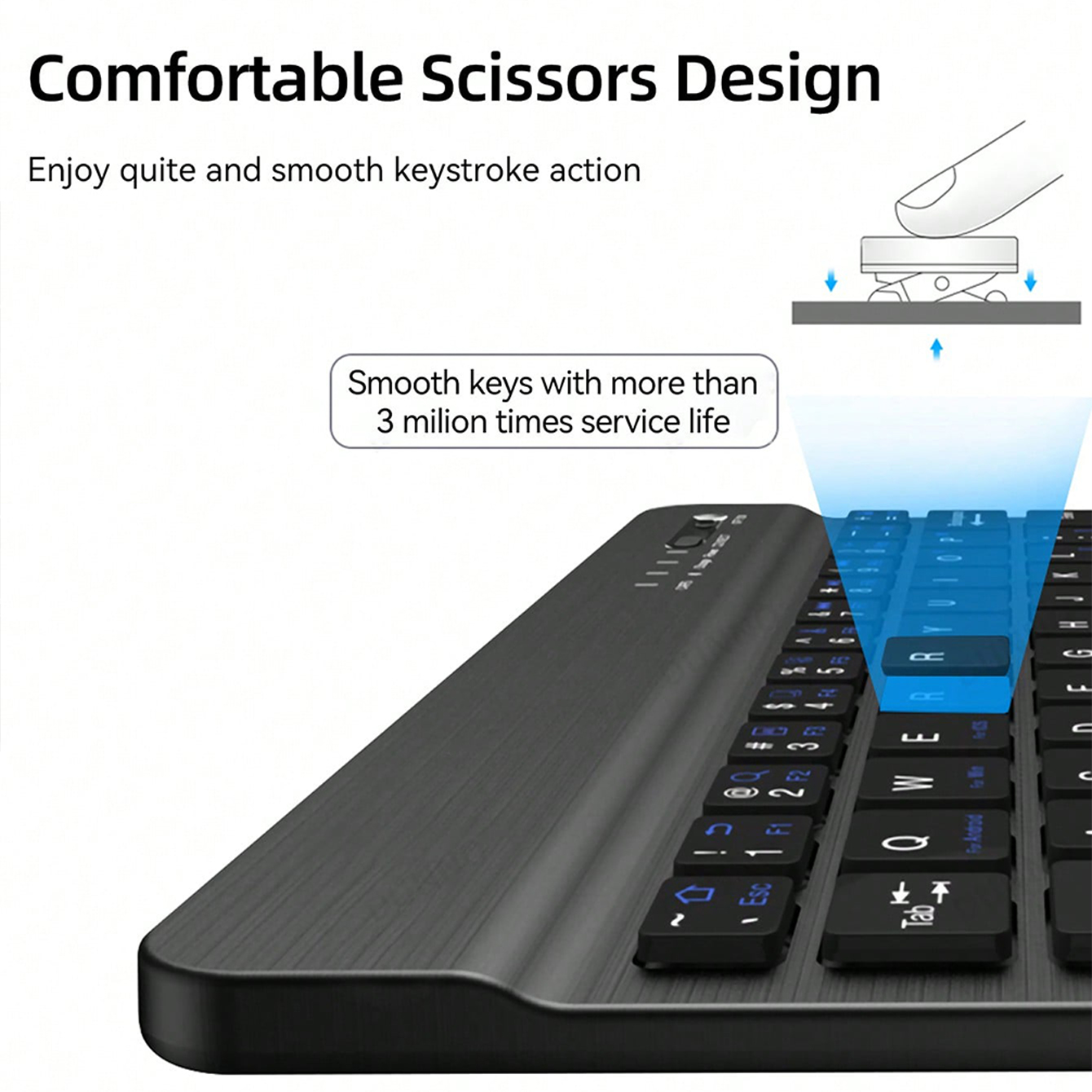 Keyboard Multibahasa untuk Tab - Gaming Keyboard Wireless ulasan dan harga