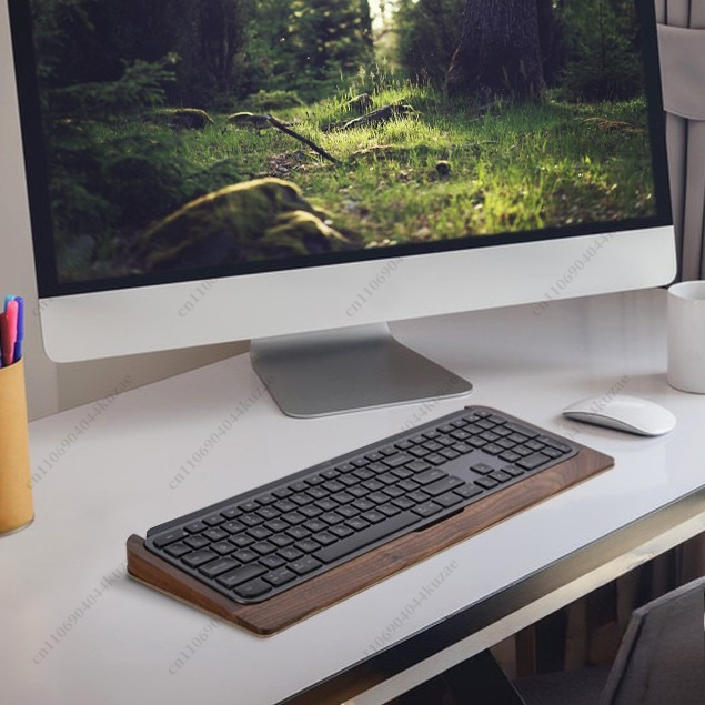 Rak Keyboard Kayu Solid dengan - Wrist Rest Wood ulasan dan harga