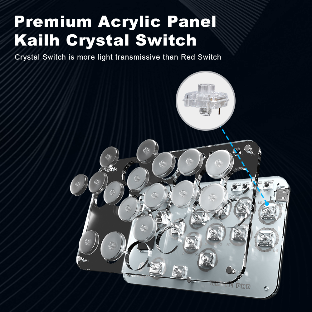 Joystick Arcade Haute42 Hitbox - Gaming Keyboard Bluetooth ulasan dan harga
