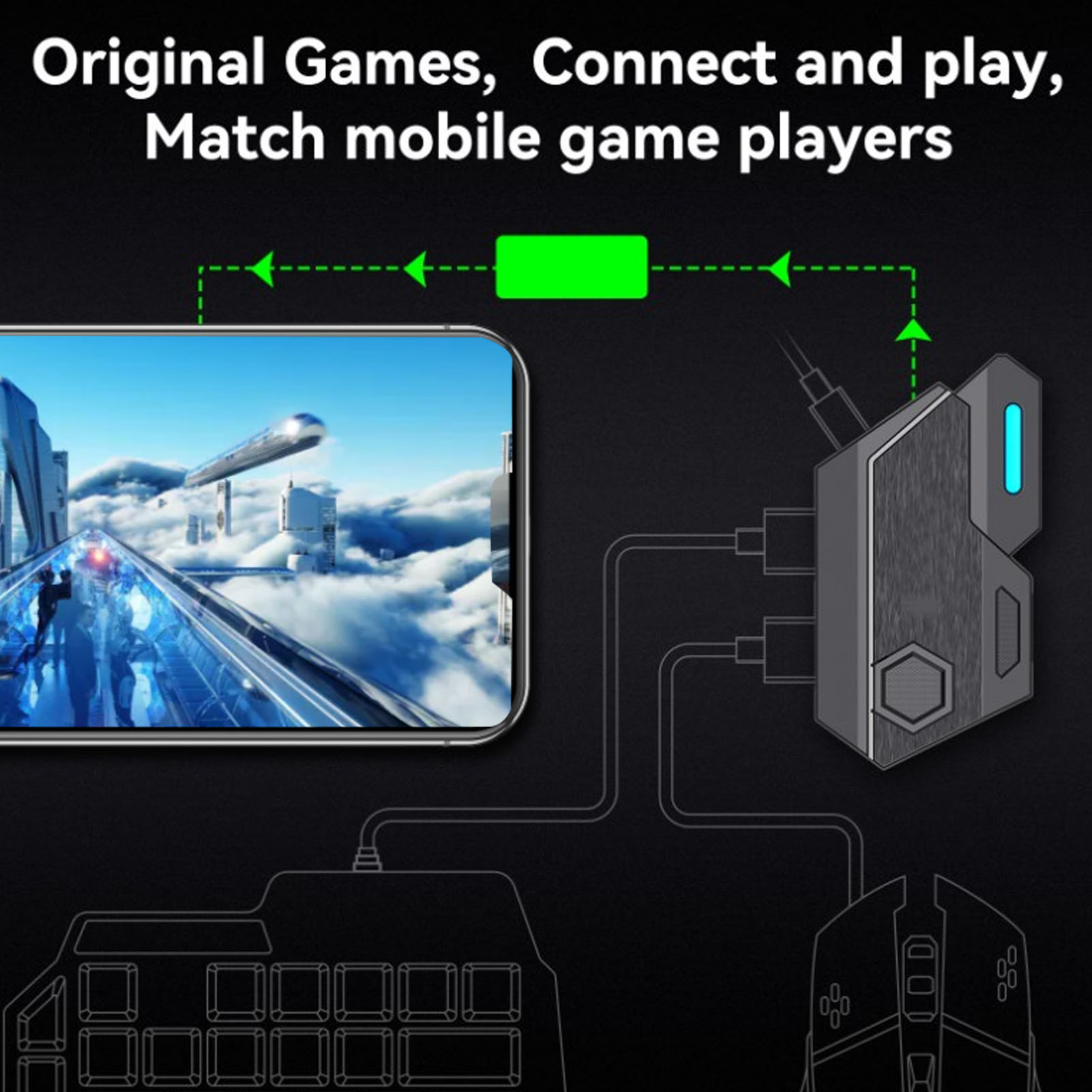 Paket Combo Game Mobile Koneks - Gaming Keyboard Bluetooth ulasan dan harga