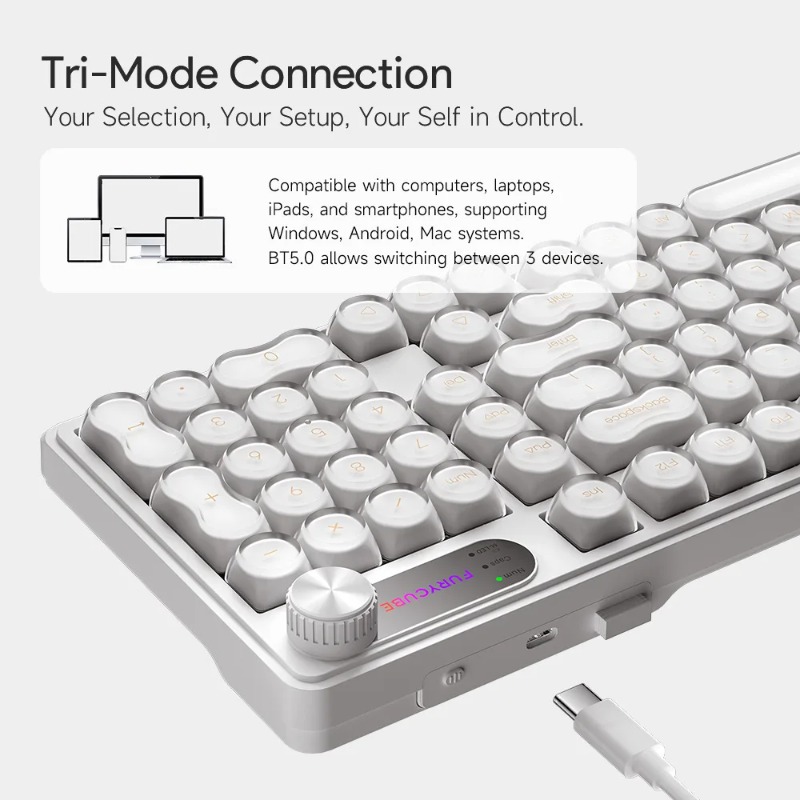 FURYCUBE IP98 Keyboard Berkabe - Gaming Keyboard Ip98 ulasan dan harga