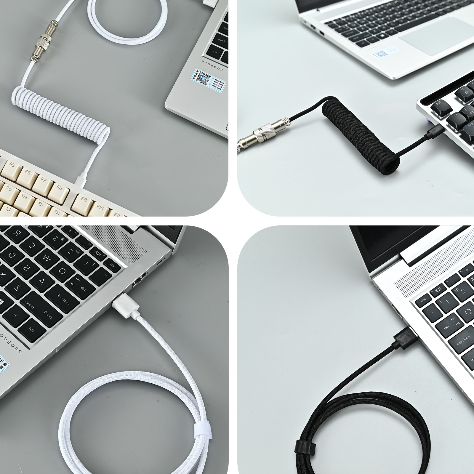Kabel Keyboard Mekanik USB Tip - Coiled Usb Cable ulasan dan harga