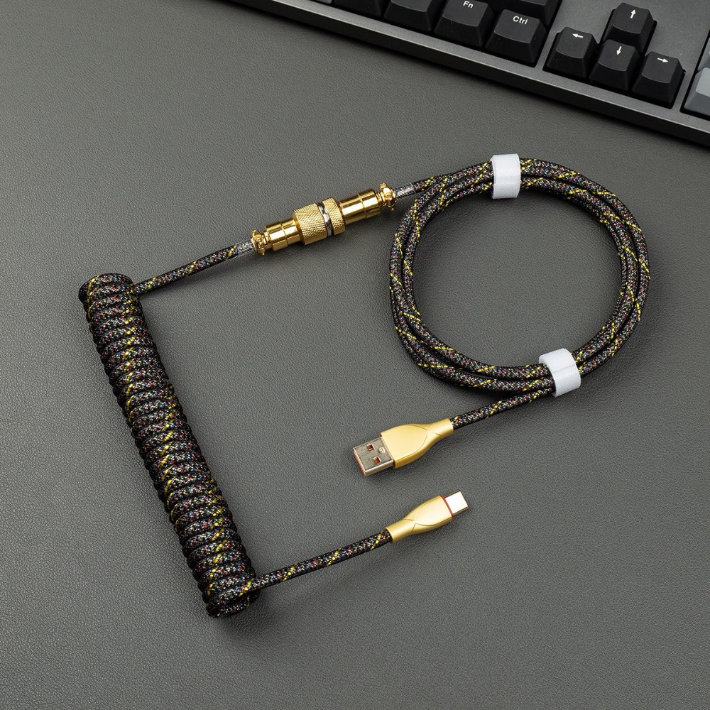 Kabel Aviator Berlapis Emas US - Gaming Keyboard Magnetic Switches ulasan dan harga