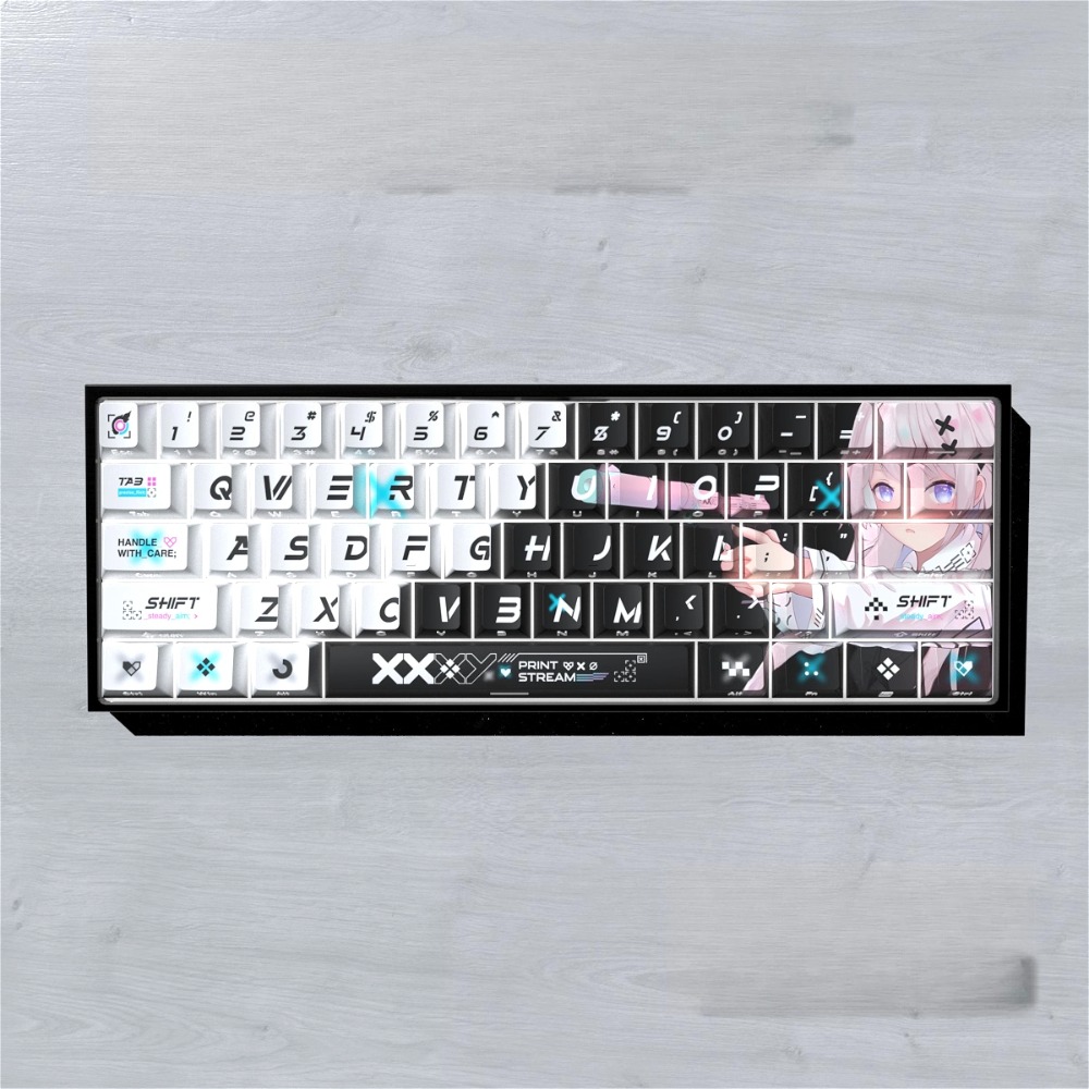 Keycaps Double-shot Side Print - Gaming Keyboard Thocky ulasan dan harga