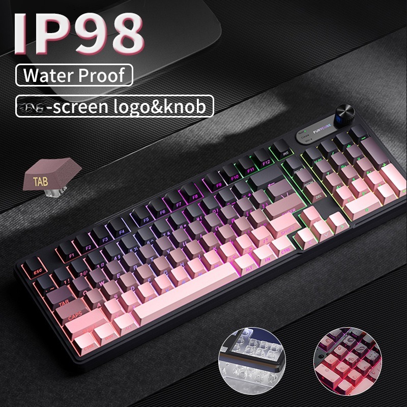 RGB IP98 teclado low profile g - Gaming Keyboard Ip98 ulasan dan harga