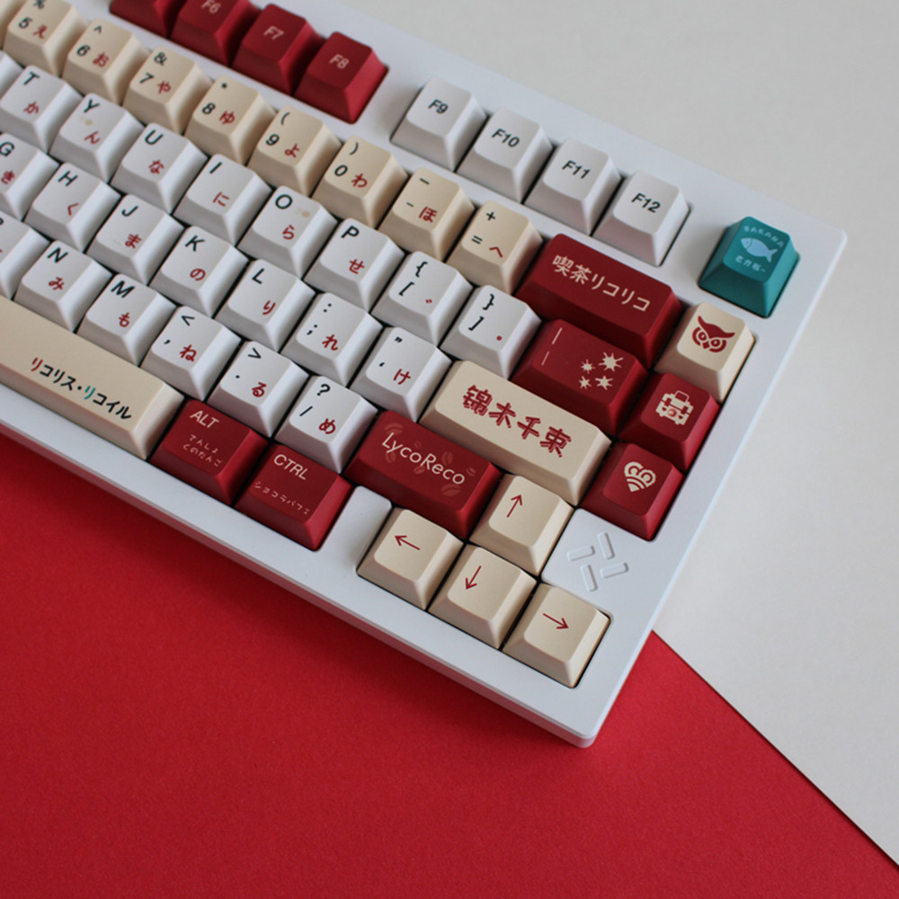 Lycoris Recoil Anime PBT Keyca - Gaming Keyboard Bluetooth ulasan dan harga