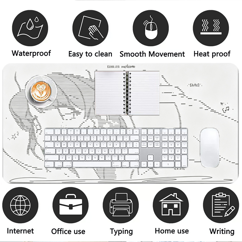 1 Buah Alas Mouse Kulit Anime  - Gaming Keyboard And Mouse Pad ulasan dan harga